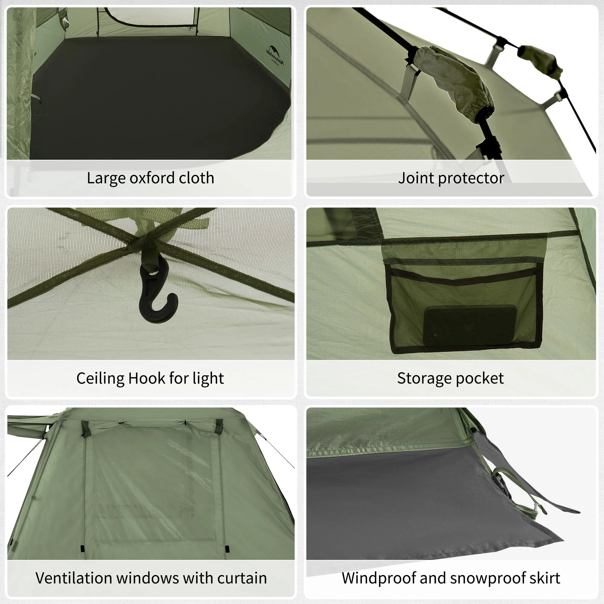 Tent Hall Upf Naturehike (With Men Ango Pole) Timeless Value-packed 50  For Up Pop 4