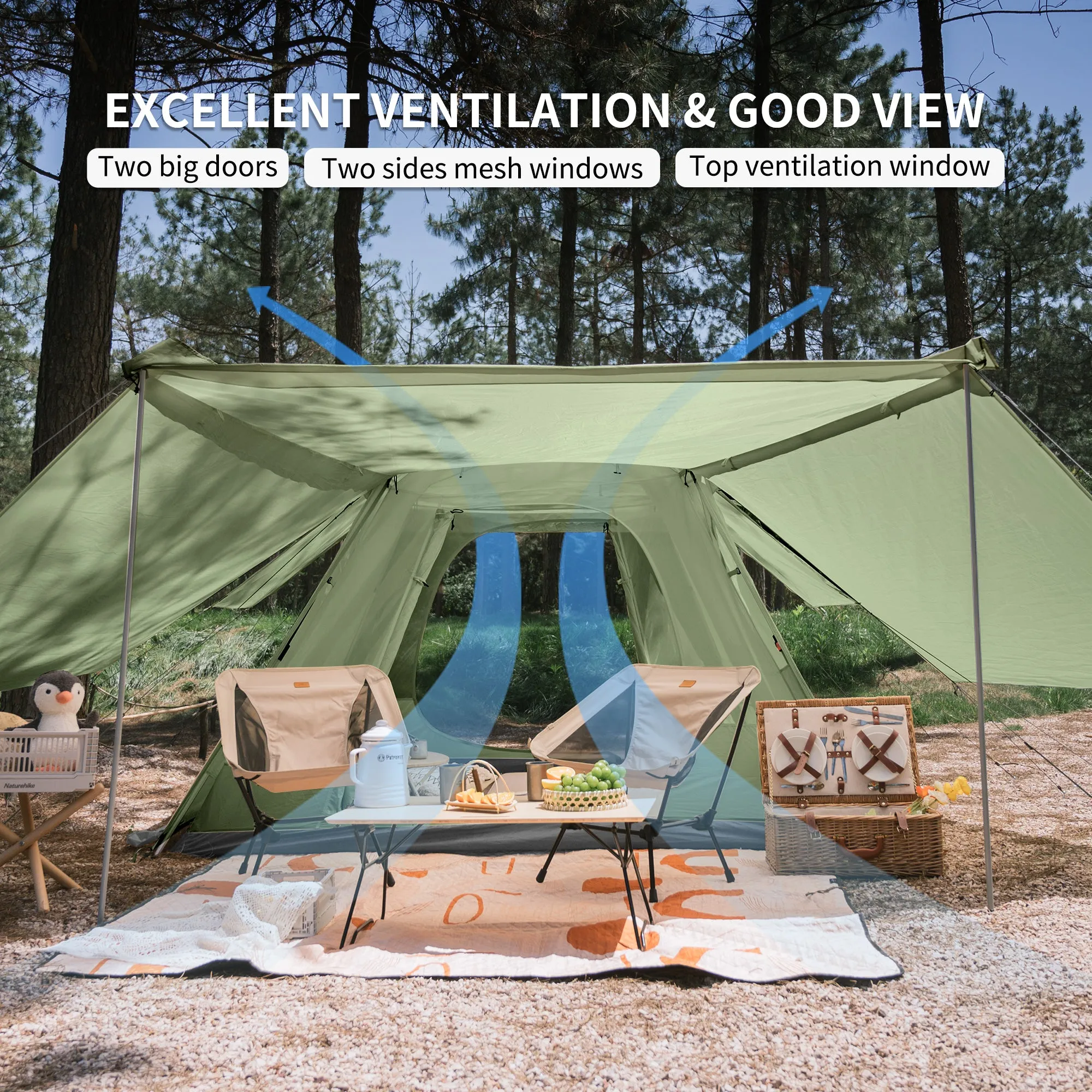 Tent Hall Upf Naturehike (With Men Ango Pole) Timeless Value-packed 50  For Up Pop 4
