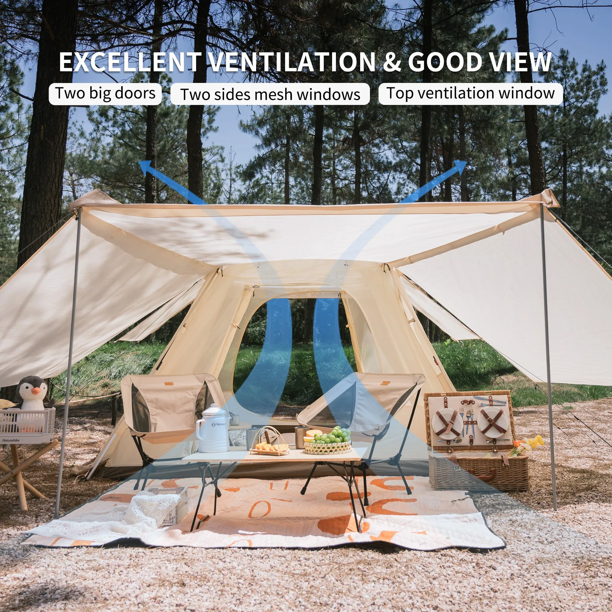 Tent Hall Upf Naturehike (With Men Ango Pole) Timeless Value-packed 50  For Up Pop 4