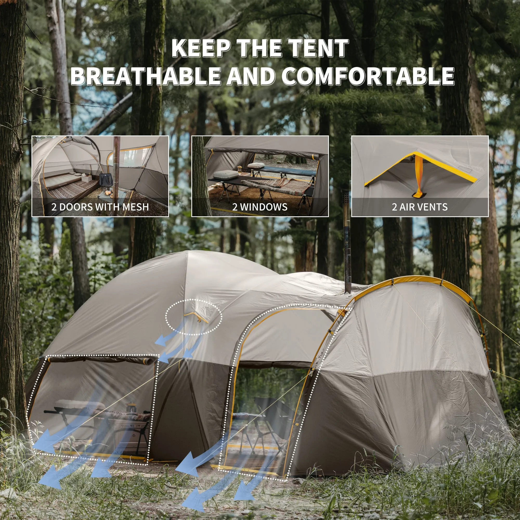 Tent Premium for less Naturehike Light Kota Brownish Gray Multi-buy offer 6