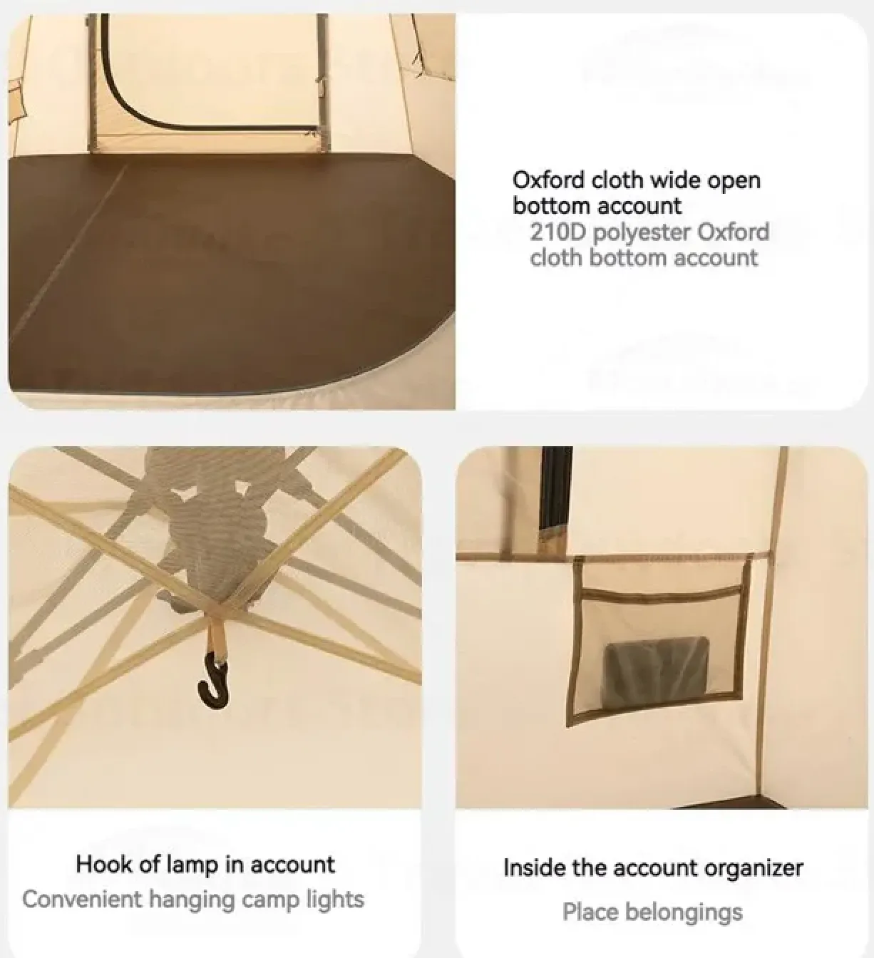 Tent (With Record-breaking sale Naturehike Wide selection Version Canopy Pole) Ango Automatic Hall
