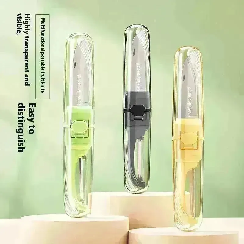 Two-in-one Portable Home Folding Double Head Fruit Knife Peeler
