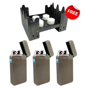 UPGRADE TO 3 TESLA SELECT LIGHTERS GET FREE POCKET STOVE