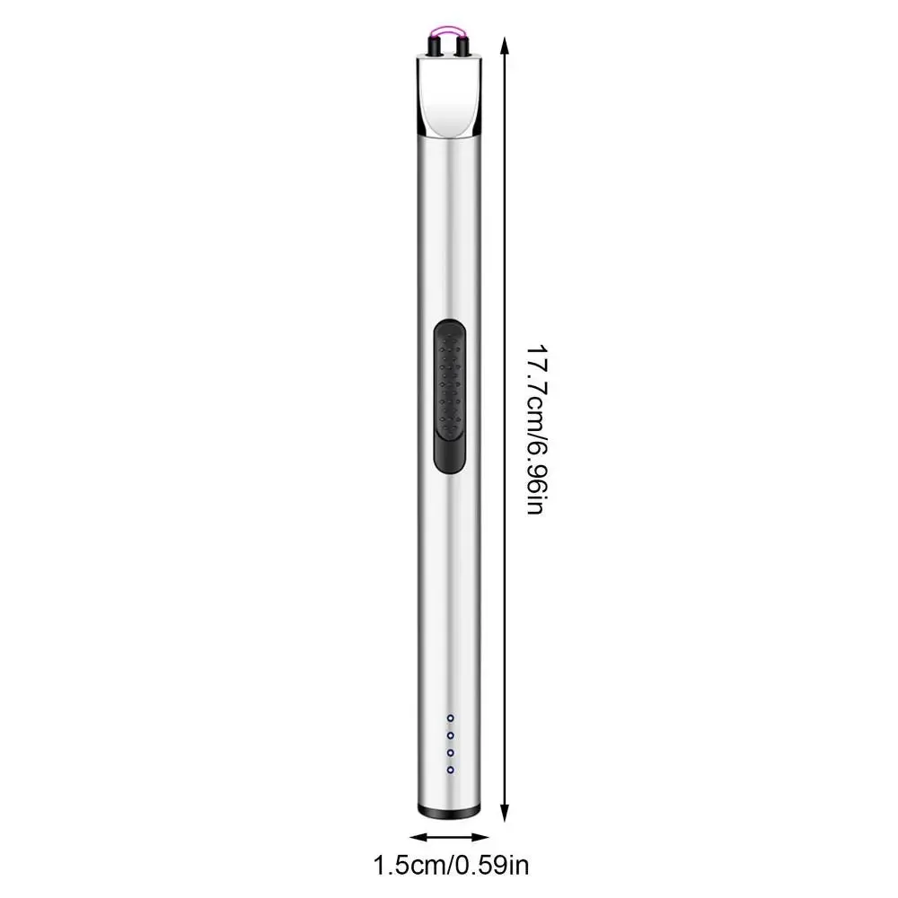 USB Electric Lighter Windproof Kitchen Lighter Rechargeable Arc Lighter Gas Stove Outdoor BBQ Candle Pulse Ignition Guns