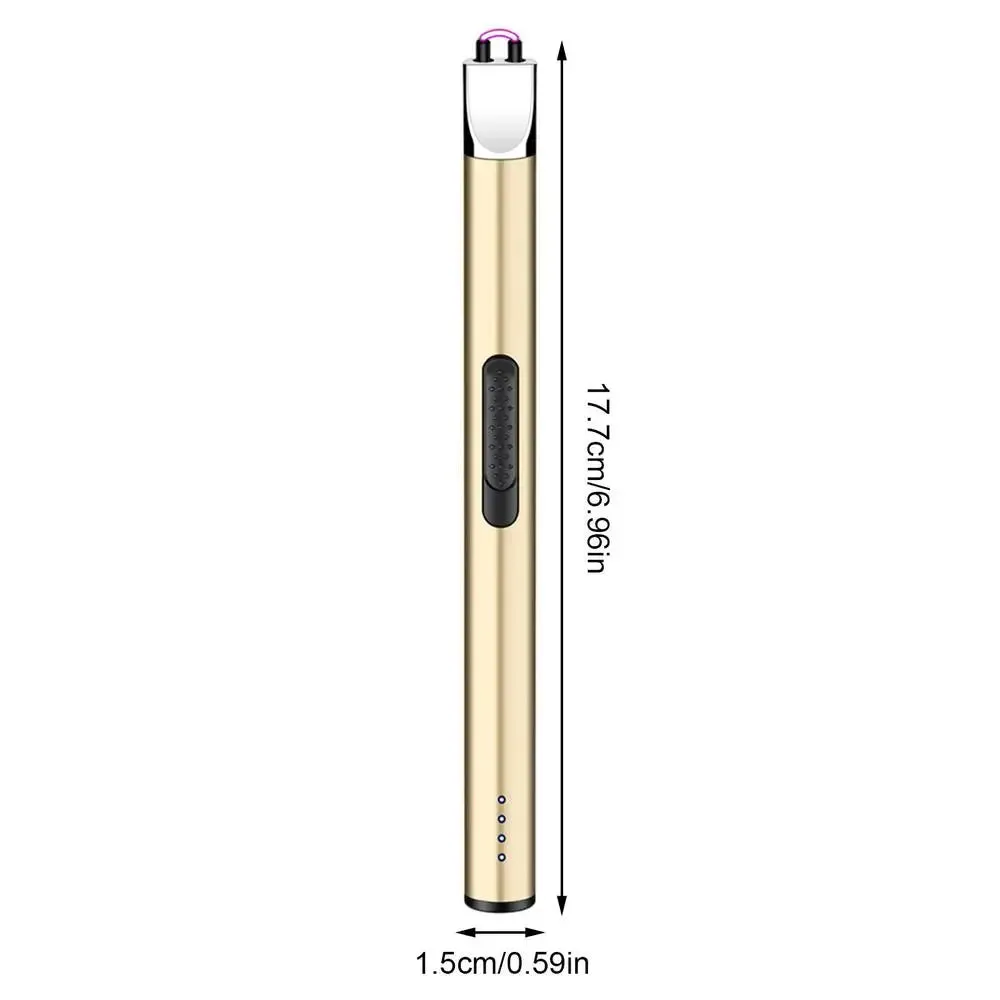 USB Electric Lighter Windproof Kitchen Lighter Rechargeable Arc Lighter Gas Stove Outdoor BBQ Candle Pulse Ignition Guns