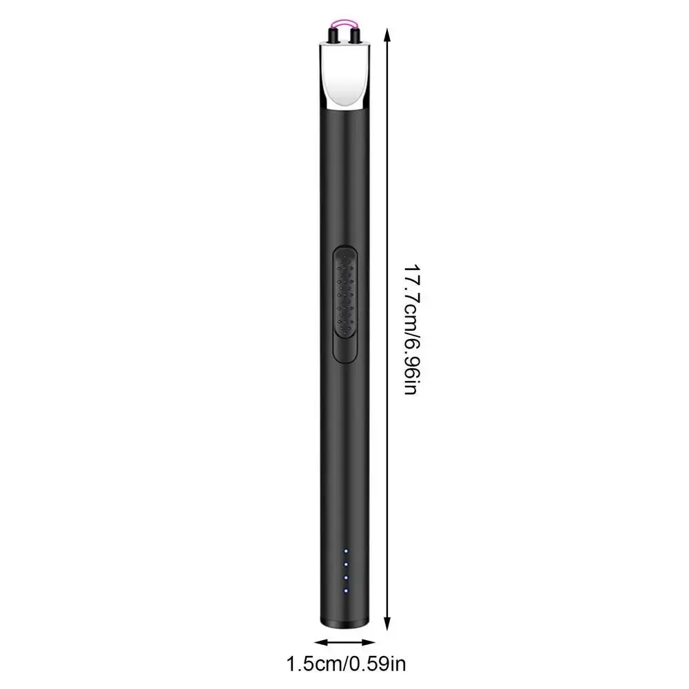 USB Electric Lighter Windproof Kitchen Lighter Rechargeable Arc Lighter Gas Stove Outdoor BBQ Candle Pulse Ignition Guns