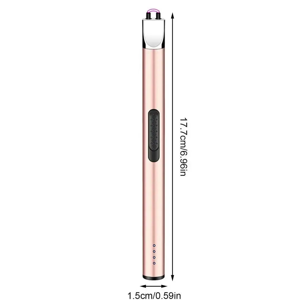 USB Electric Lighter Windproof Kitchen Lighter Rechargeable Arc Lighter Gas Stove Outdoor BBQ Candle Pulse Ignition Guns