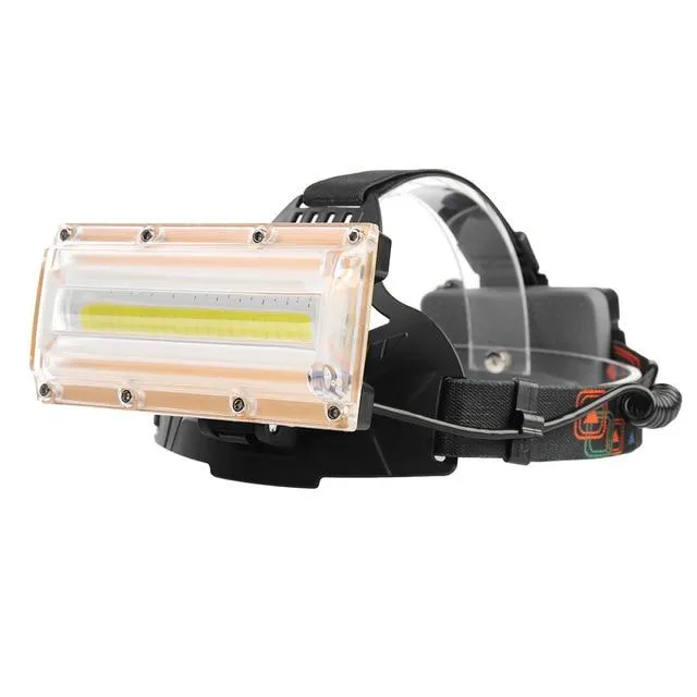 USB Rechargeable Headlight COB LED Powerful Work Headlamp Torch Flashlight Fishing Head Lamp 18650 Battery Working Lantern