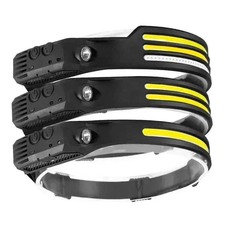 Usb Rechargeable Led Headlamp with Sensor