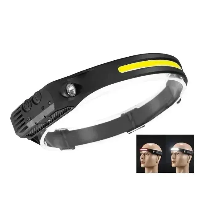 Usb Rechargeable Led Headlamp with Sensor