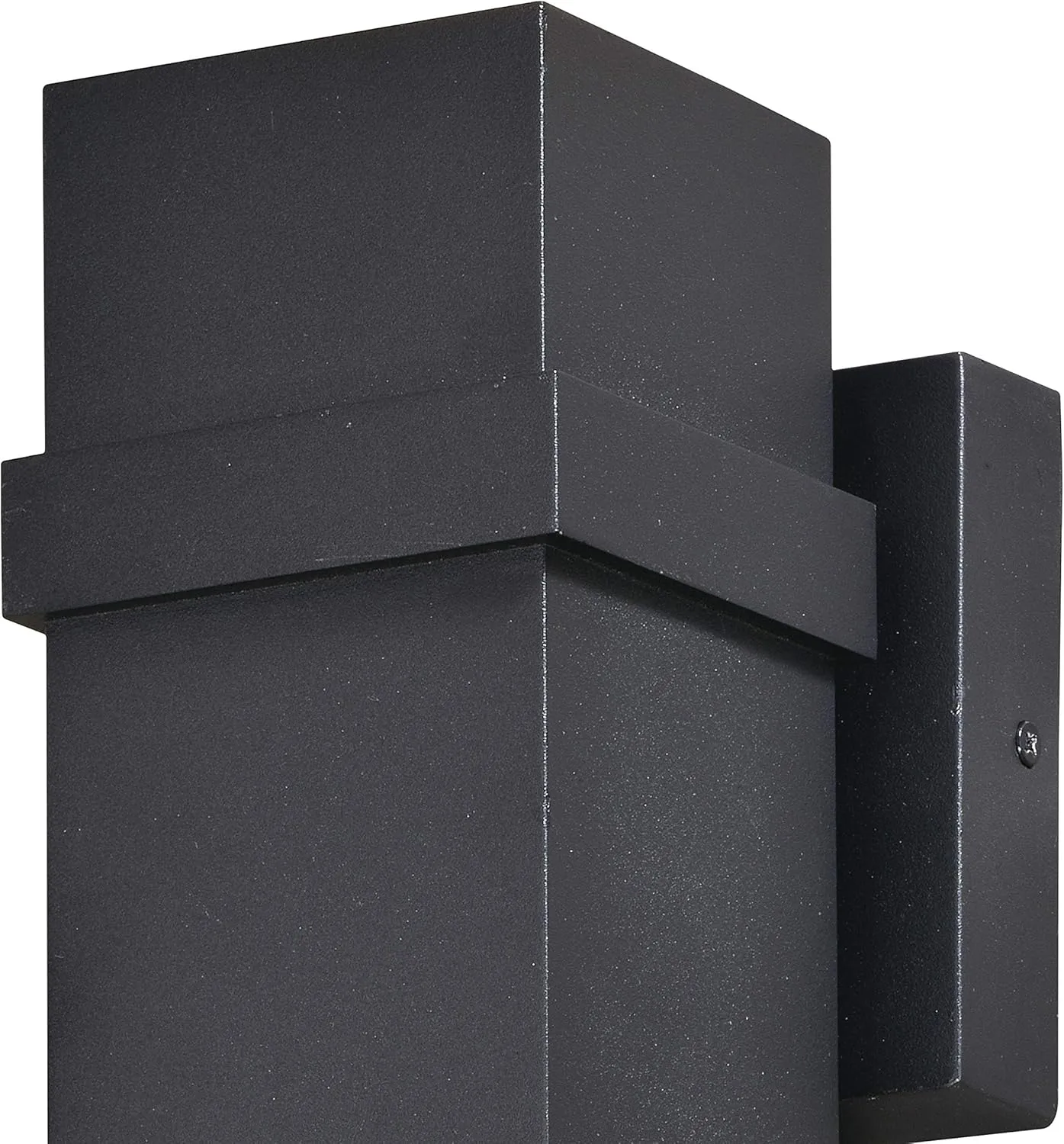 VAXCEL Lavage Aluminum 2 Light LED Black Rectangle Outdoor Wall Lantern