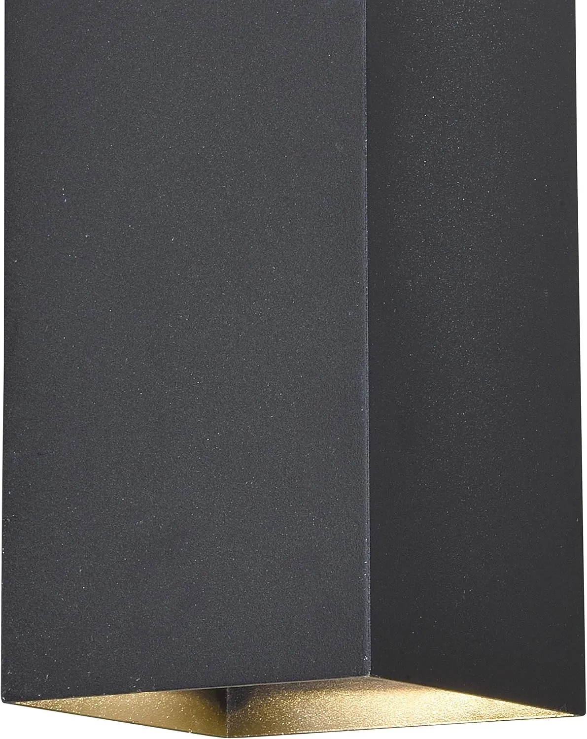 VAXCEL Lavage Aluminum 2 Light LED Black Rectangle Outdoor Wall Lantern