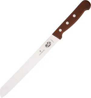 Victorinox 8-Inch Wavy Edge Bread Knife, Rosewood Handle