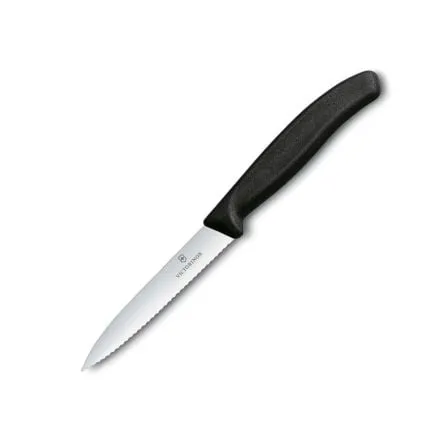Victorinox Swiss Classic Paring Knife Serrated Black 10cm V6.7733