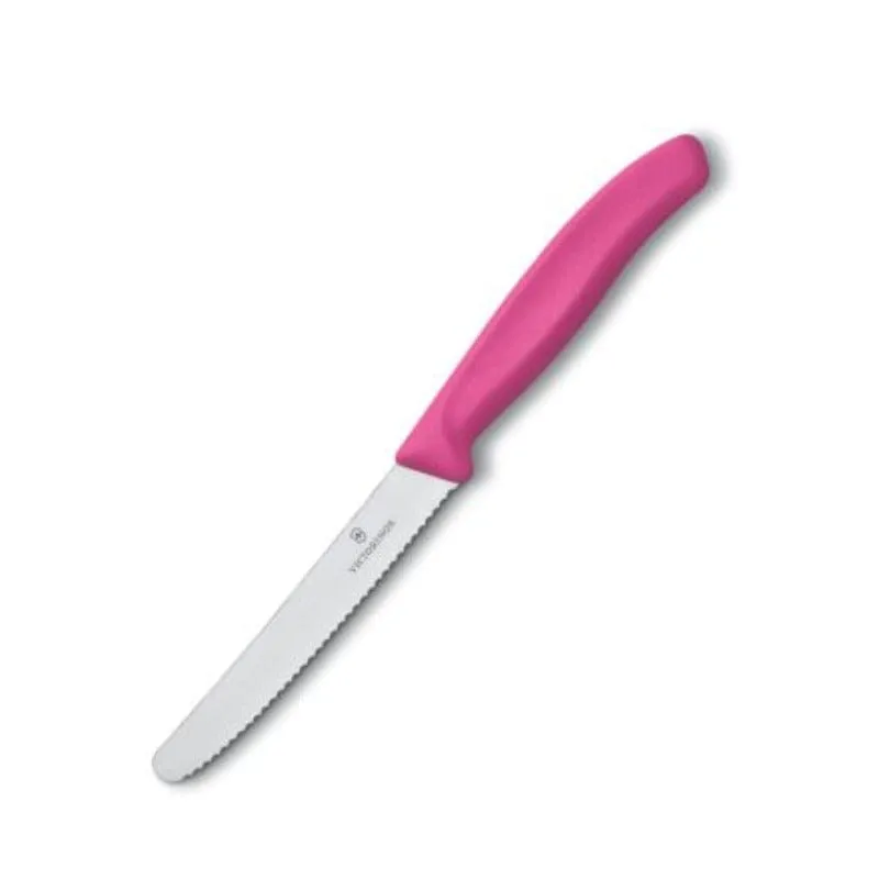 Victorinox Swiss Classic Tomato/Steak Knife Serrated Pink 11cm V6.7836.L115