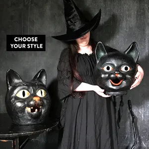 Vintage Inspired Cat Jack-o-lantern, Choose Your Style