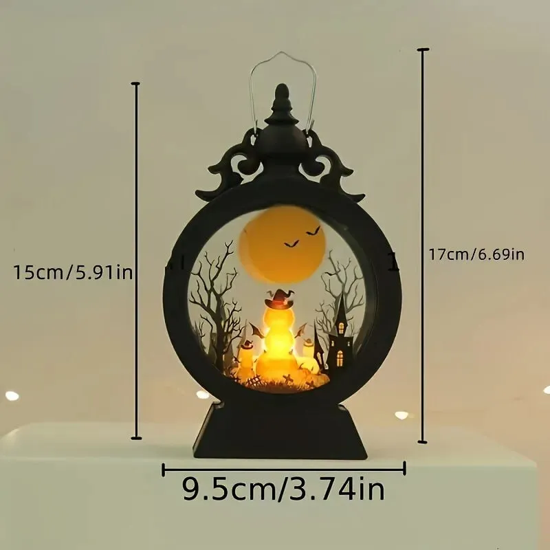 Vintage LED Halloween Candle Lantern Light