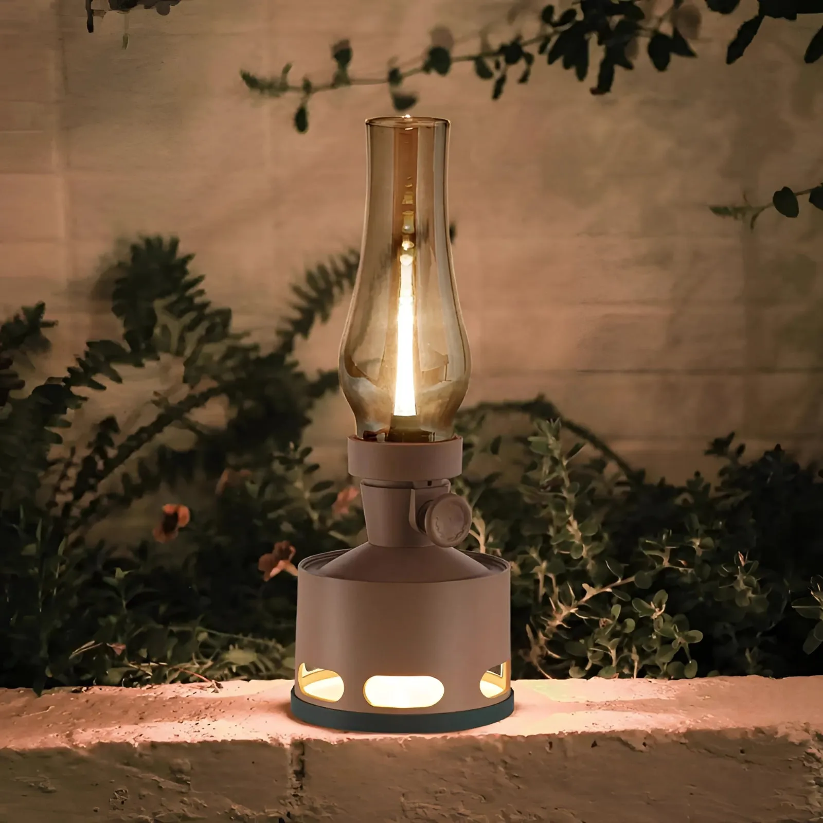 Vintage LED Lantern: Rechargeable Antique Design, Portable Night Light