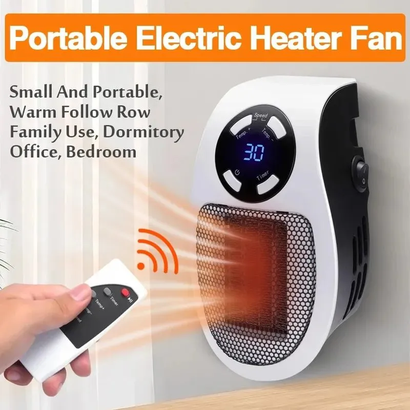 WarmEase Wall Radiator: 500W Remote Controlled