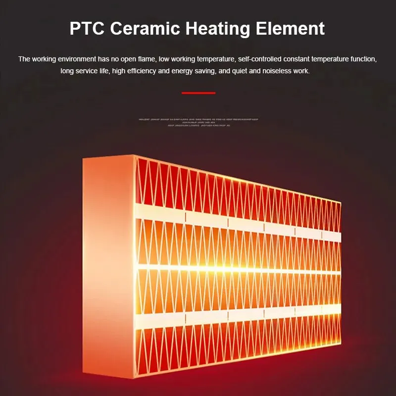 WarmEase Wall Radiator: 500W Remote Controlled