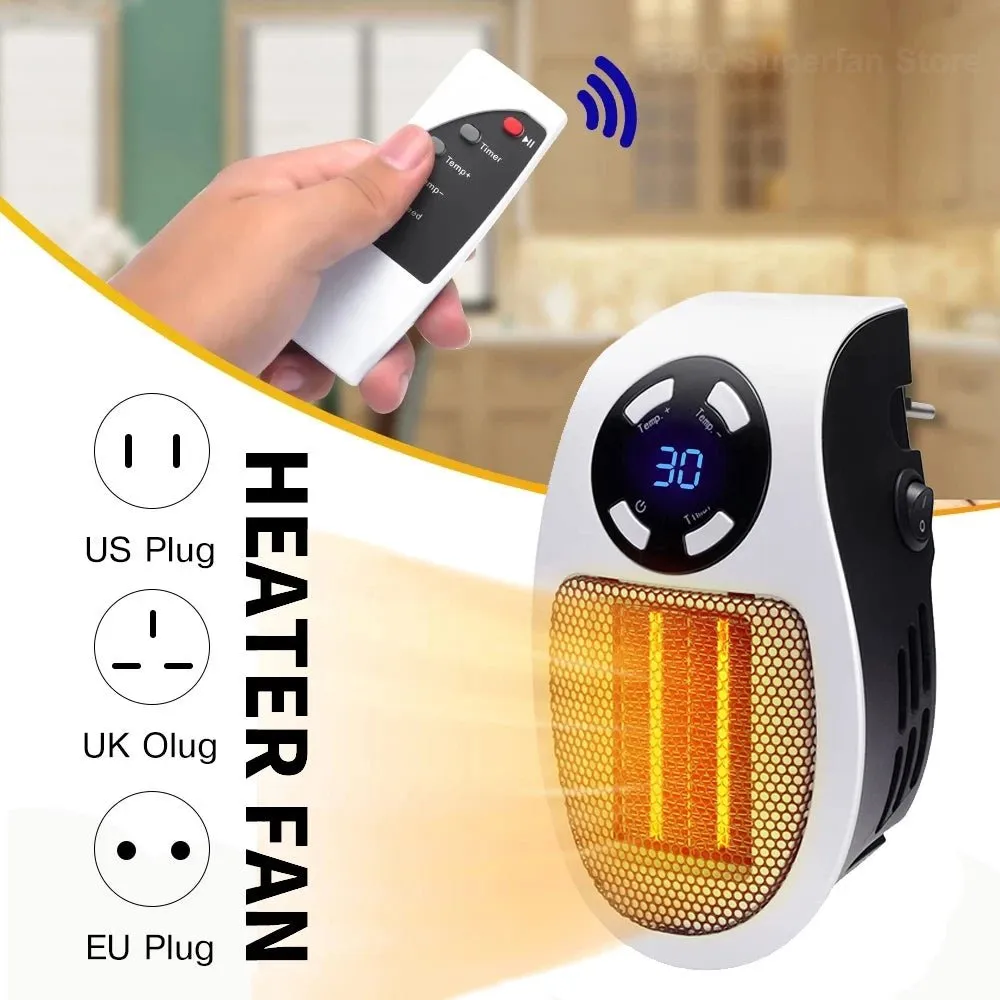WarmEase Wall Radiator: 500W Remote Controlled