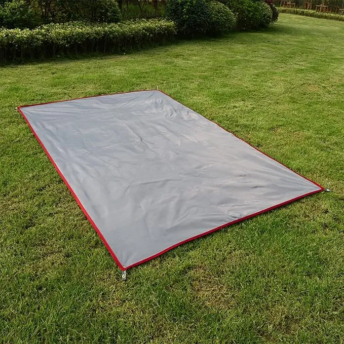 Wind Tour Portable Multifunctional Outdoor Camping Tarp Groundsheet Footprint Lightweight Floor and Ground Tarps for Camping Hiking with Carry Bag (70.9" x 83")