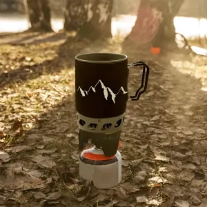 Windproof Backpacking Stove Cooking System