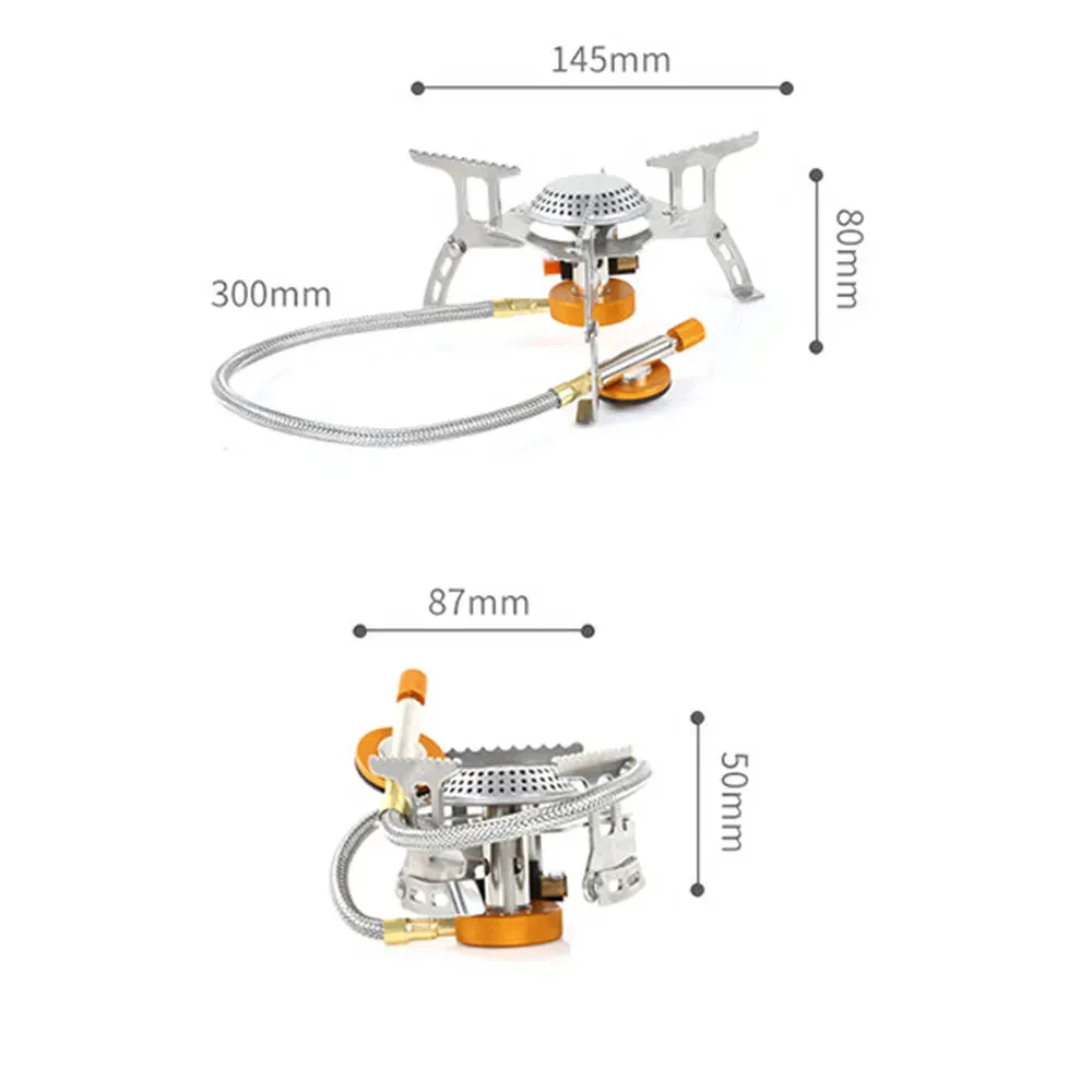 Windproof Portable Camping Gas Stove with Electronic Ignition
