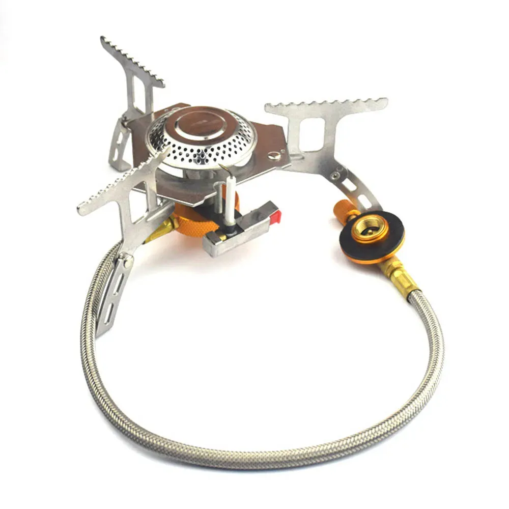 Windproof Portable Camping Gas Stove with Electronic Ignition