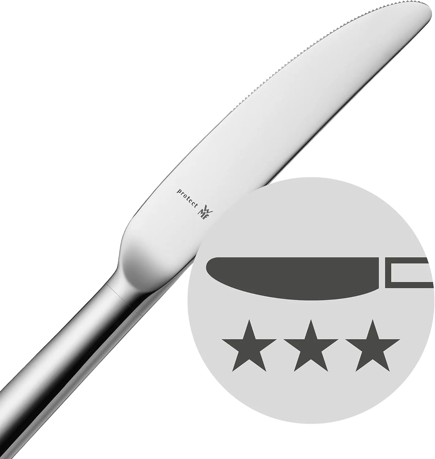 WMF Corvo Cromargan Protect Cutlery Set for 12 People, Silver, 66-Piece