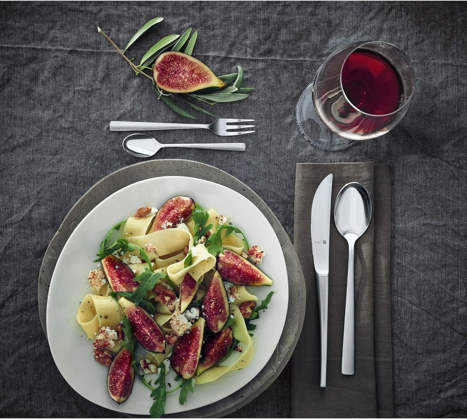 WMF Corvo Cromargan Protect Cutlery Set for 12 People, Silver, 66-Piece