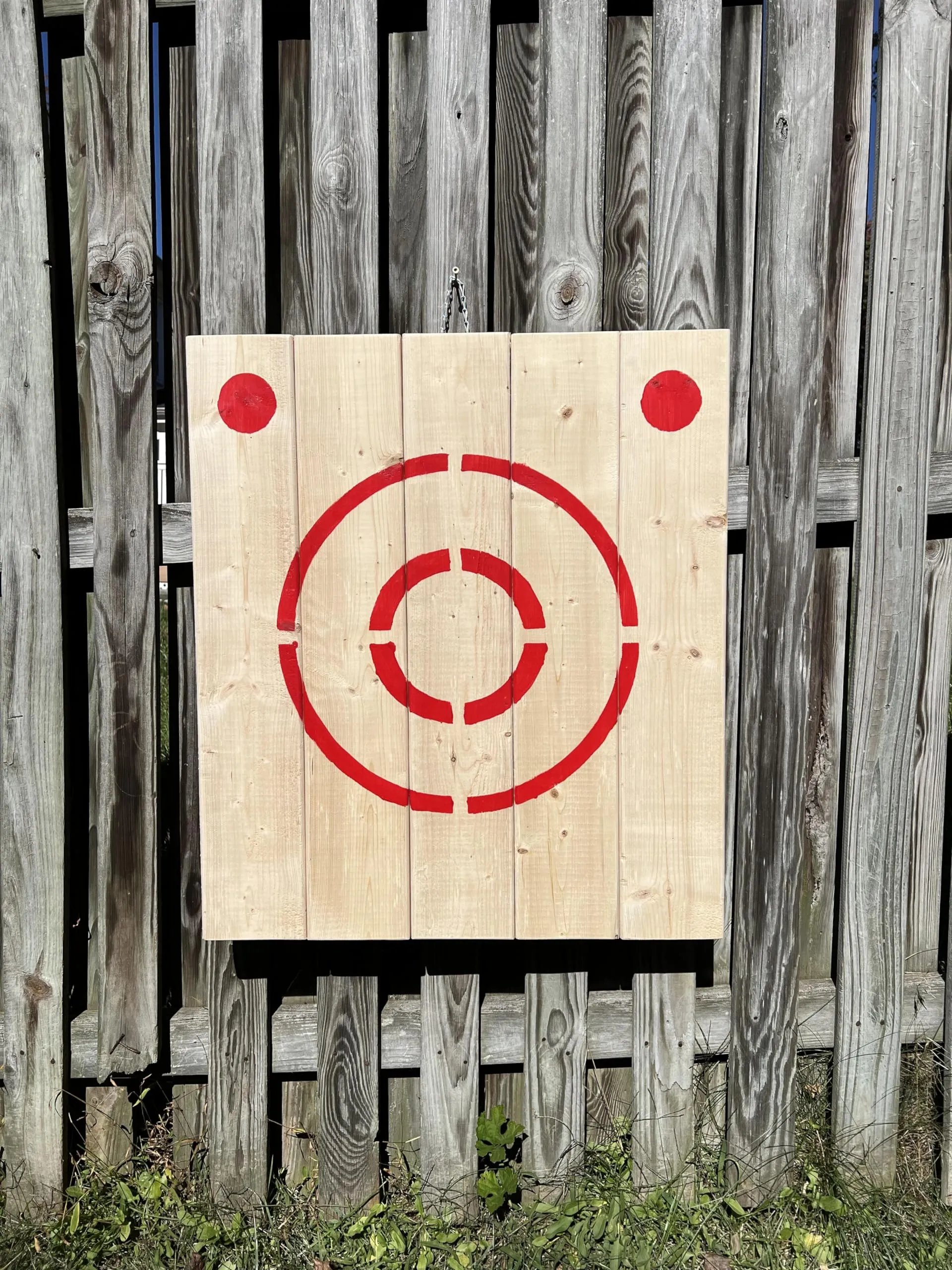 Wooden Foldable Axe and Knife Throwing Target with Stand