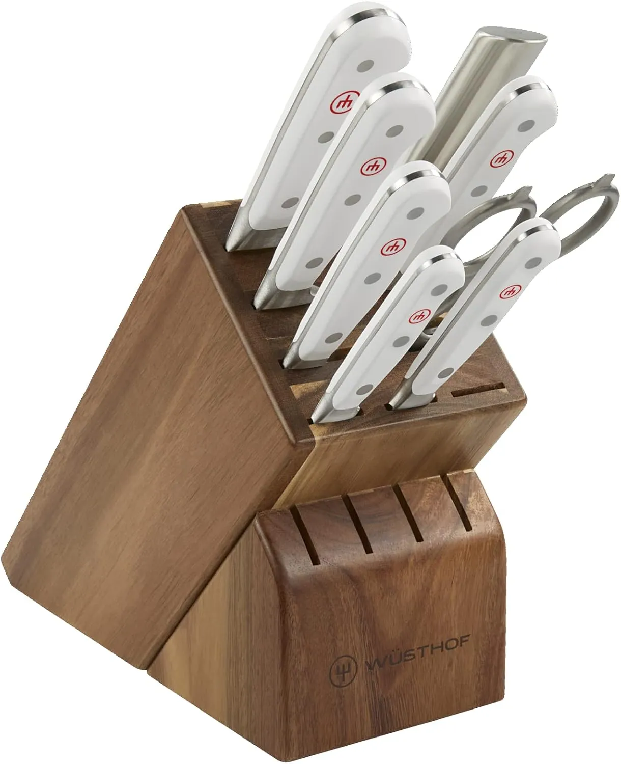 Wüsthof Classic White 9-Piece Block Set