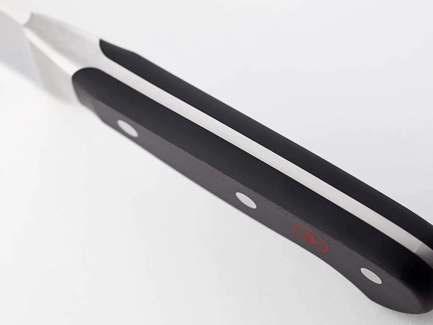 Wusthof Classic 3 1/2" Fully Serrated Stainless Steel Paring Knife, Black