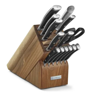 Wusthof Classic Ikon 15-Piece Knife Block Set with Stainless Steel Knives