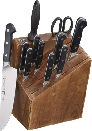 ZWILLING J.A. Henckels Zwilling Pro 12 Piece Block Knife Set, Black
