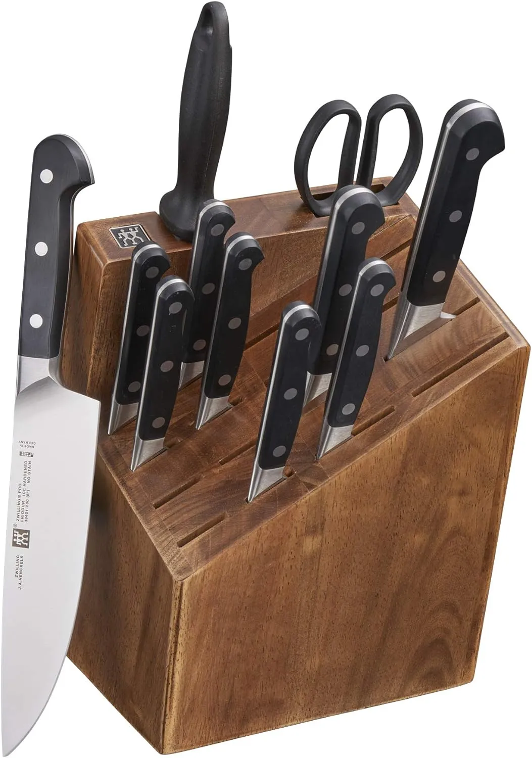 ZWILLING J.A. Henckels Zwilling Pro 12 Piece Block Knife Set, Black