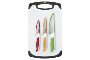 Zyliss | Comfort 4 Piece Board & Knife Set