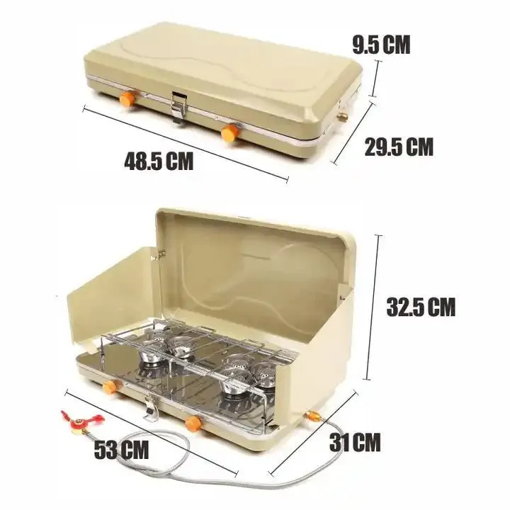 ZYZY Portable Double Burner - Military Brown